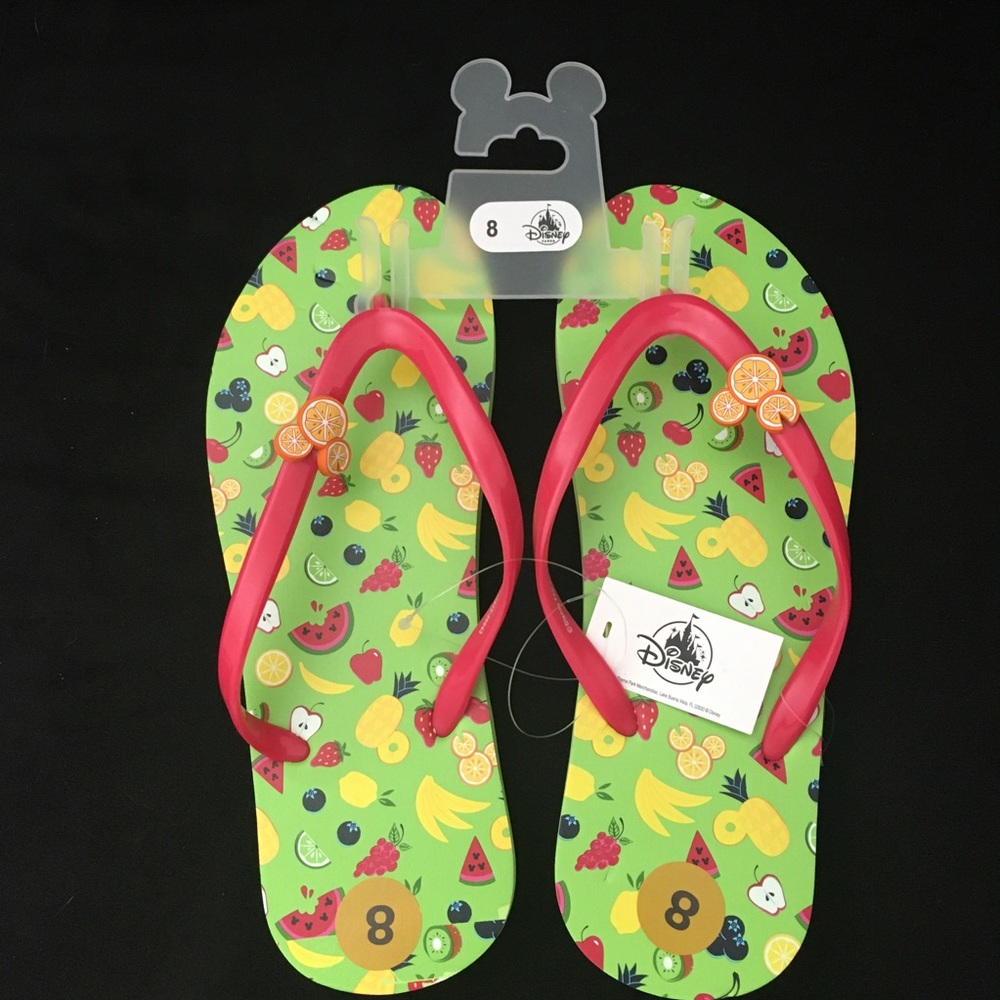 Disney Parks Flip Flops 8 NWT
